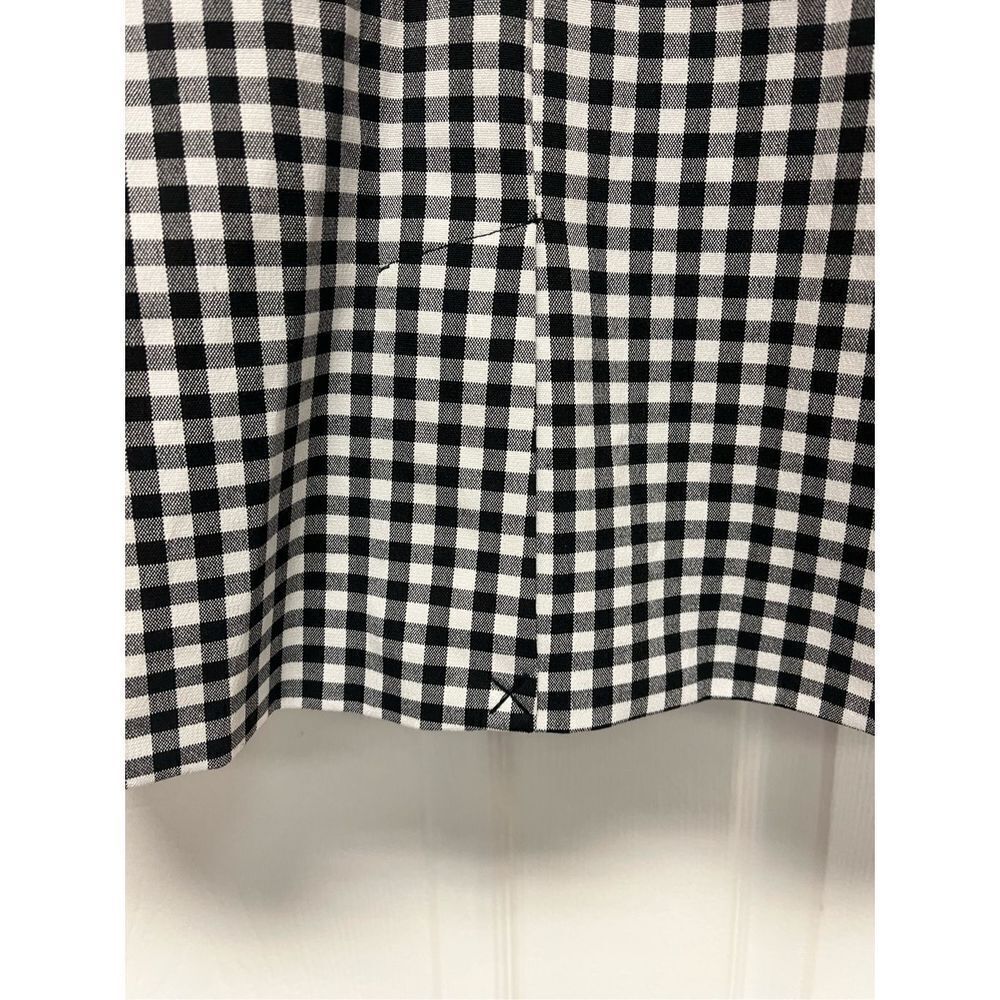 Bershka Black & White Gingham  Open Front Blazer Jacket sz S NWOT - Picture 7 of 7